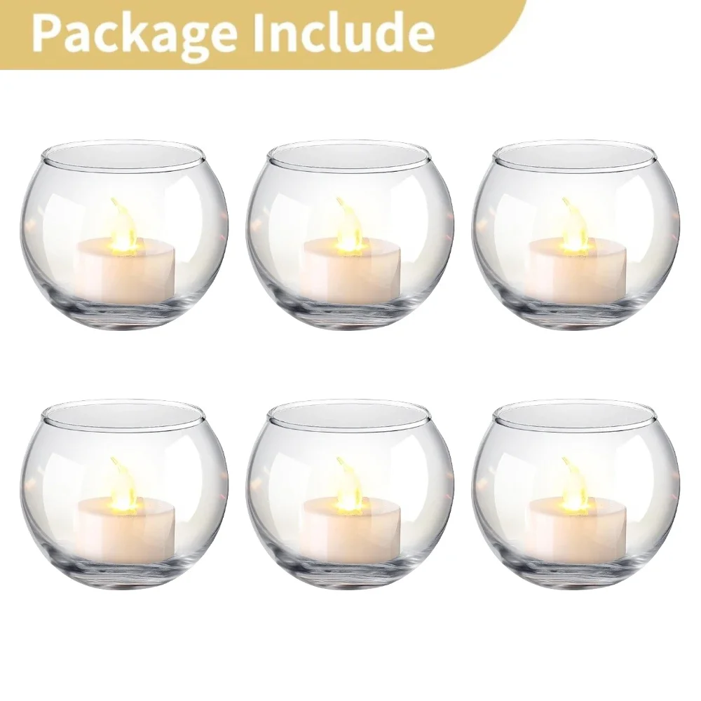 6Pcs With Candle