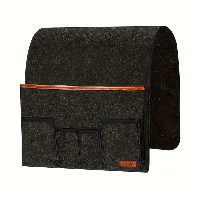 Sturdy Felt Hanging Organizer for Bedside & Dorm Rooms - Multi-Pocket Storage Pouch for Remote Control Books Essentials