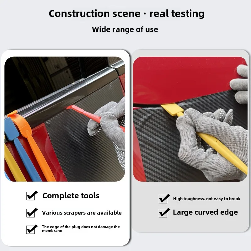 ALIWRAP 1/7 Stück Vinyl Car Wrap Stick Magnetischer Rakel Micro Scraper Carbon Film Go Corner Wrapper Window Tint Film Tuck Tool – Detail 10