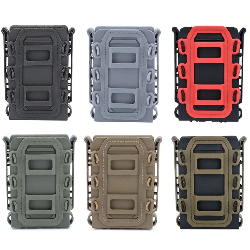 Porta Caricatori Tactical Fast Mag - Holster Molle Per Airsoft, Caccia, Gioco Militare, Sabbia - Foto 11