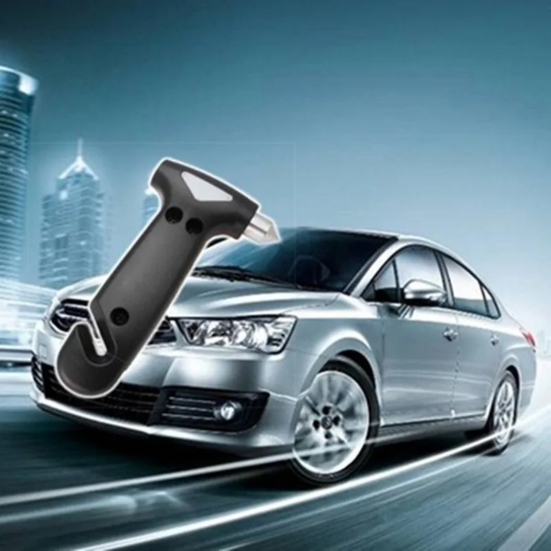 2 in 1 Multi Mini Safety Hammer Safety Hammer Keychain Escape Hammer Mini Emergency Hammer Emergency Window Breaker Emergency Car Hammer Glass Breaker Seatbelt Cutter Window Broken Escape Blade Tool Knife Tool