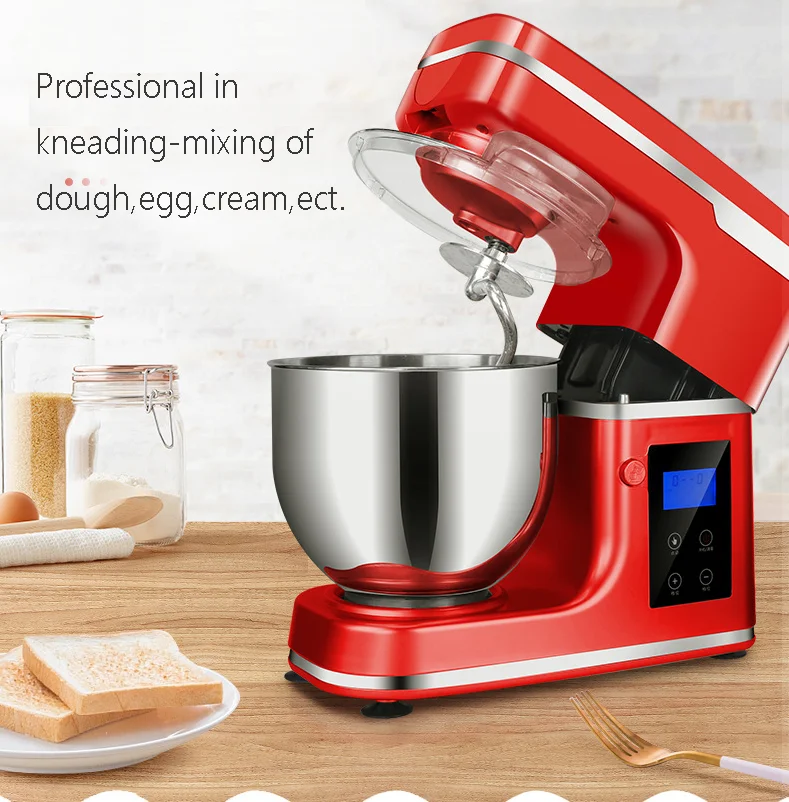 

With timer & weighing features stand mixer with bowl kitchen blender egg beater machine cake mixer