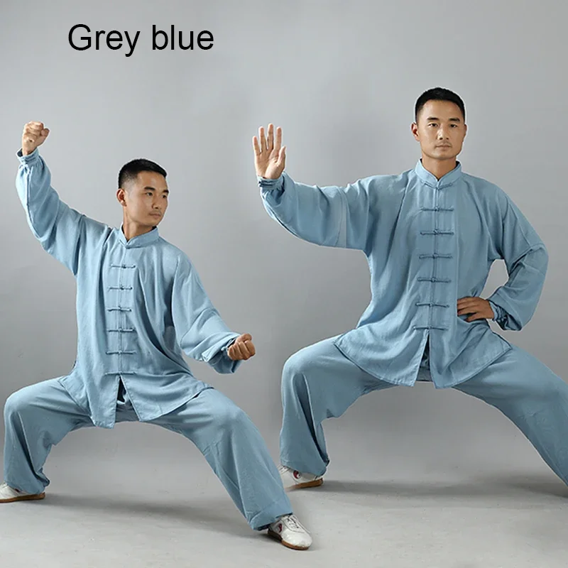 Adult Traditional Chinese Clothing Linen Wushu Tai Chi Exercise costume Men Women KungFu martial art Uniform Suit outfits tai chi clothing chinese women suit