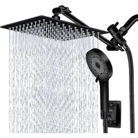 Shower Head,10 Inch Rain Shower Head with Handheld Spray Combo,3 Handheld Water Spray with 60 Inch Long Shower Hose (Sliver) 1
