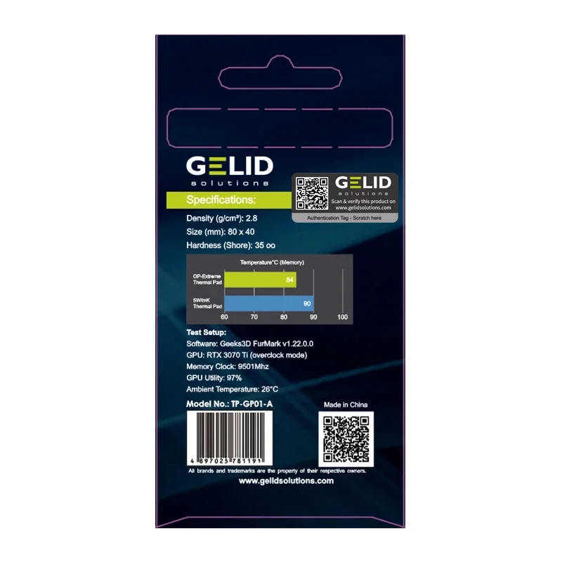 GELID GP-EXTREME/ULTIMATE 멀티 사이즈 고성능 열전도 패드 CPU/GPU 그래픽 카드 열전도 패드 마더보드 열전도 패드
