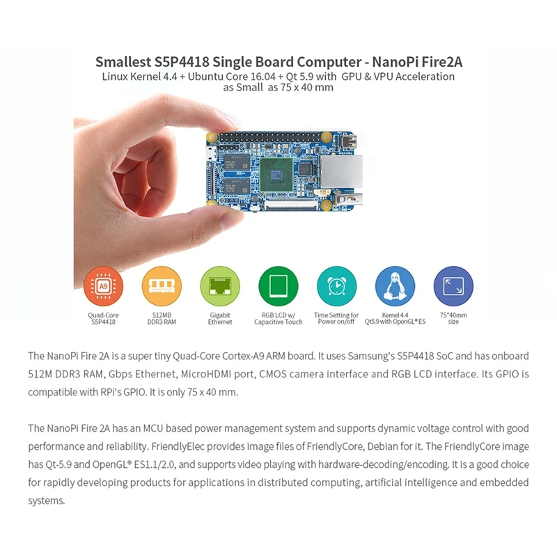 S5P4418 ʼ  ھ A9  ʼ    Nanopi Fire2a  濭 ,  + Qt5.9