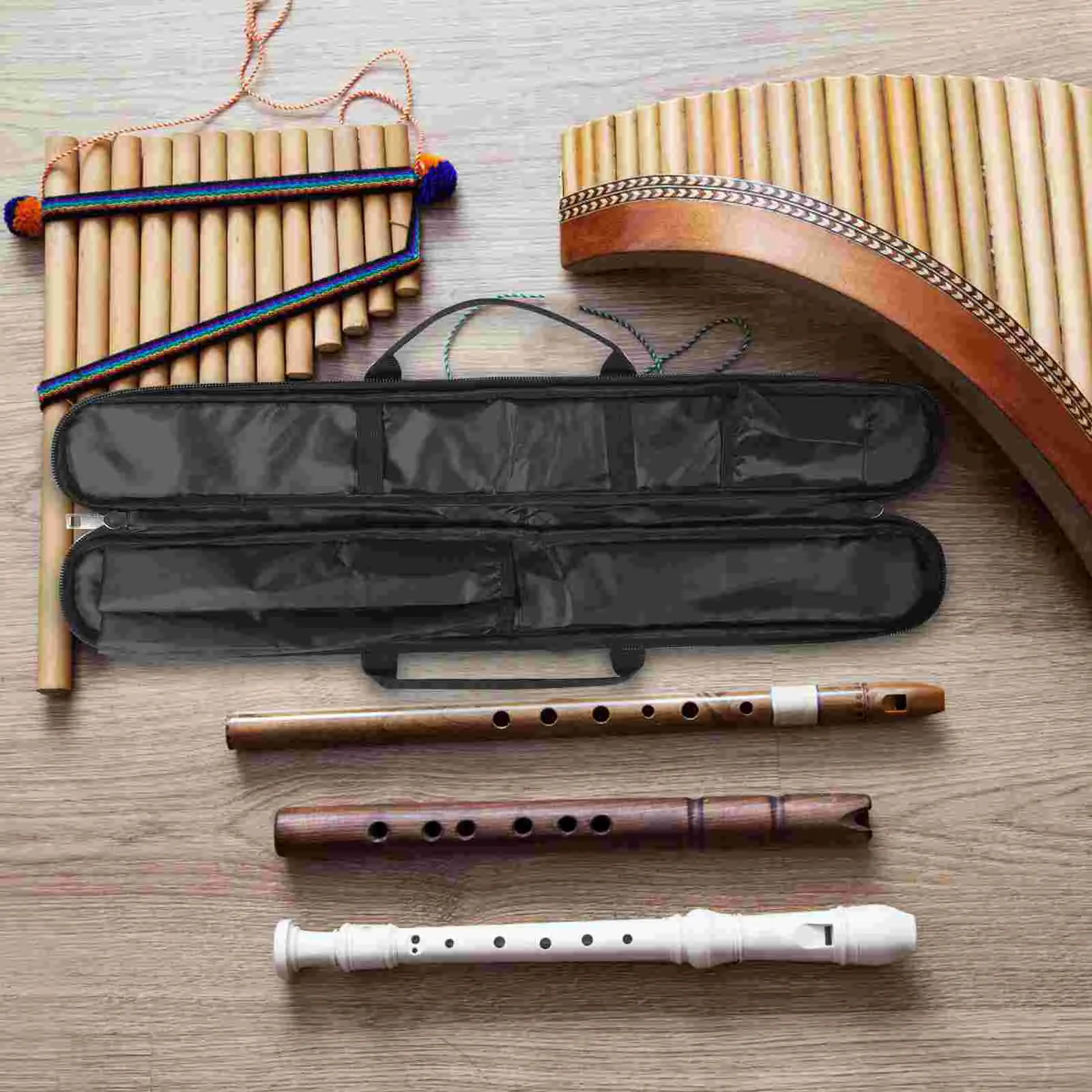 

Flute Storage Bag Lightweight Flute Storage Case Flute Organizer Flute Carrying Pouch