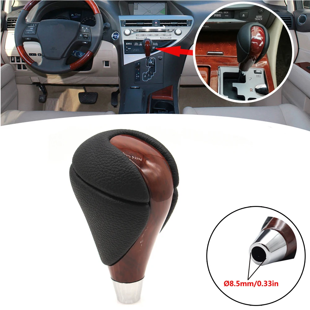 

Car Shifter Lever Pen For Toyota For Venza 2010-2012 Lever Pen Shifter GS450 Gear Shift Knob IS350 RX450h Walnut