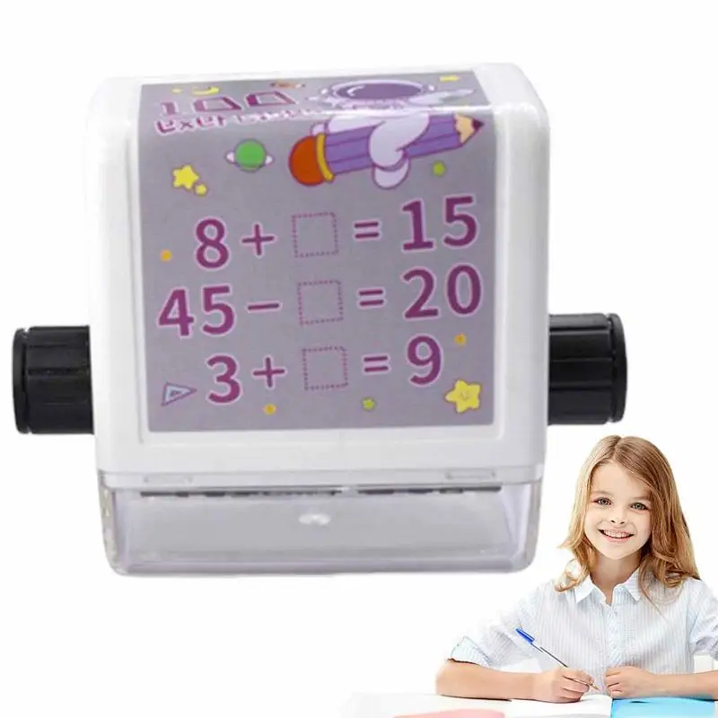 

Math Roller Stamp For Kids Addition And Subtraction Teaching Stamps Smart Math Roller Stamps Practice Tools Within 100 Learning