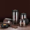 Vacuum Sealed Tank Transparent Home Multifunction Air Extraction Practical Airtight Container Glass Coffee Bean Food Storage Jar 3