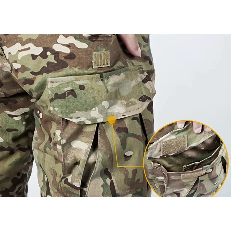New Men's Combat Suits Airsoft Outdoor Hunting Clothes Paintball Assault Uniform Shirts Cargo Pants Men Training Wear-resisting 6