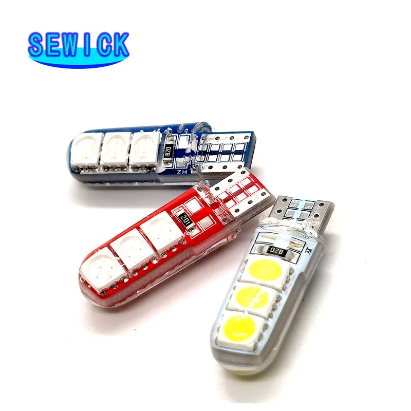  100PCS T10 194 2825 W5W LED 6 SMD Ǹī    ڵ   Ǹ  ڵ   