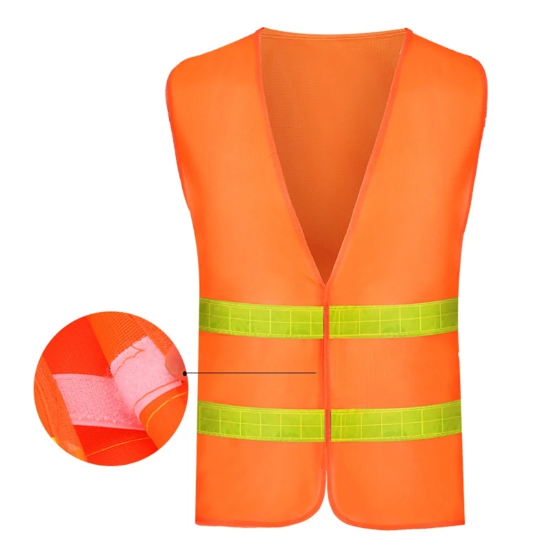 High Visibility Vest Waistcoat Safety with Reflective Strips Construction Vest for Men Women Universal Size