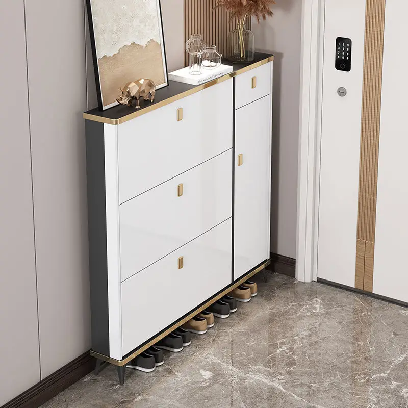 

Ultra Thin Range Shoe Cabinets Storage Holder Stand Display Cupboard Shoe Rack Box Storage Schuhschrank Hall Furniture YX50SC