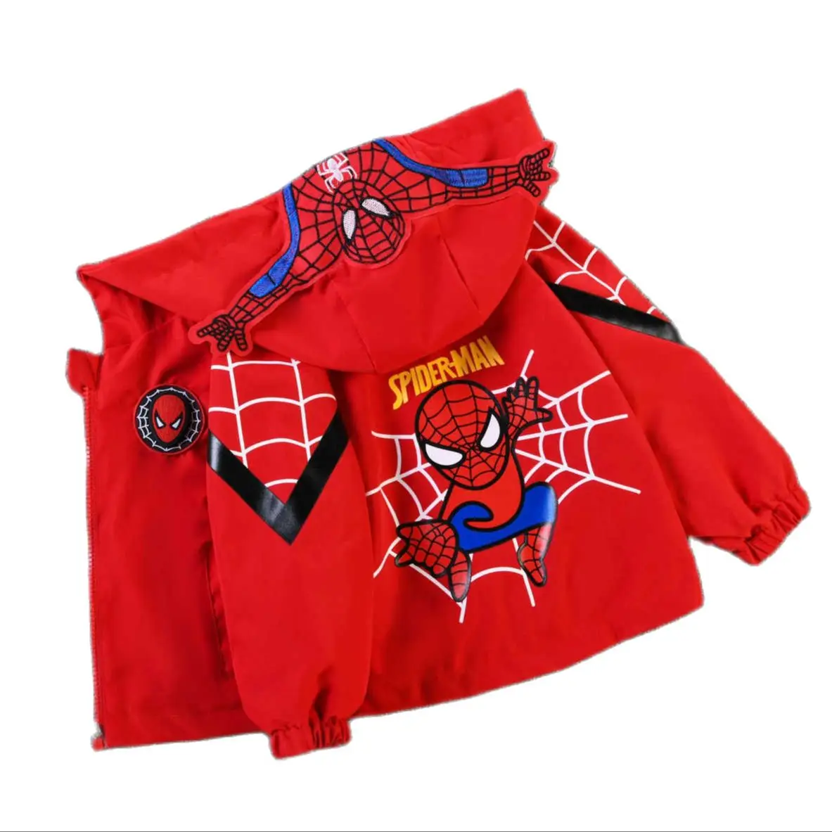 Kids Jackets Spring Autumn Spider Thin style Children costume boys Coats Jacket girls Hooded Coat Kids Outwear boy Clothing