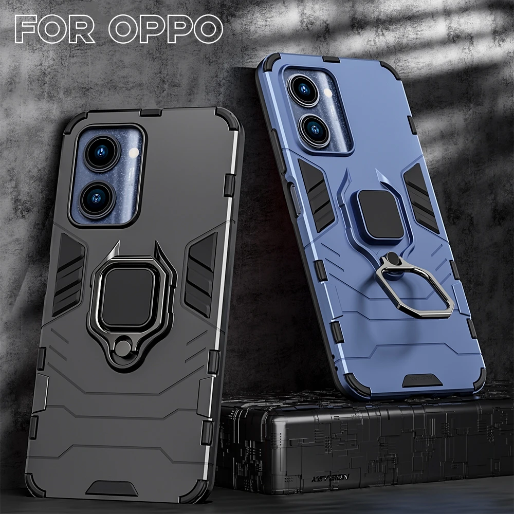 Custodia Magnetica Antiurto Per Oppo Find X5 X3 X2 Lite Pro Neo Reno 8 7 6 5 4 Lite 3 Pro 7Z 4Z Cover Posteriore Antiurto Per Armatura Ad Anello