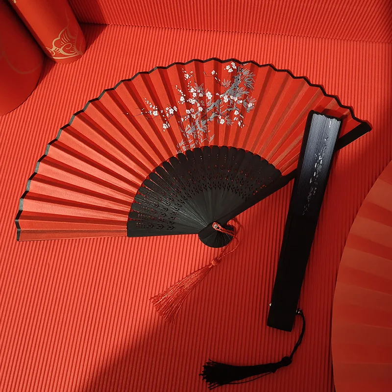 Handmade Summer student fan Lightweight Portable Traditional design Classical dress Exquisite Dance fan For Costume parties folding fan,hand fan,wooden hand fan,silk fans