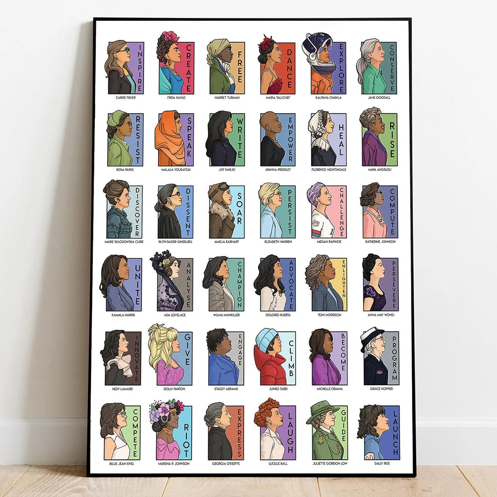 

Она серия коллаж женщина-учитель абстрактные выставочные плакаты настенные художественные картины печать на холсте картины для гостиной домашний декор