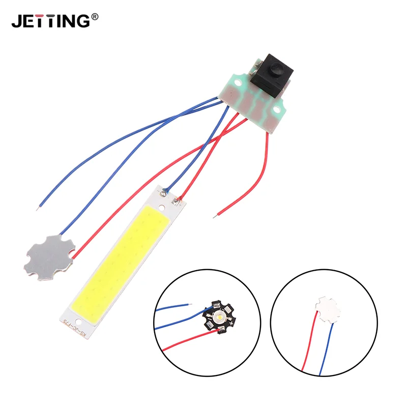 DC 3.7-5V Double LED Light Board With Control Switch Used For Flashlight Night Lighting Desk Lamp DIY Accessory