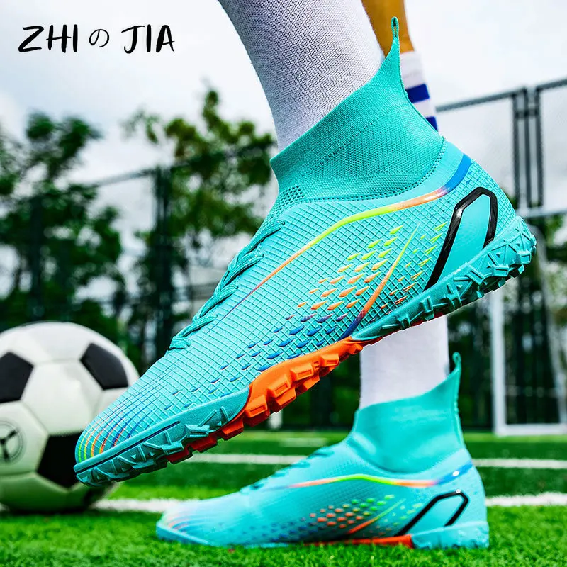 33-46 Large Football Boots Children Youth Outdoor Training Professional Competition Footwear