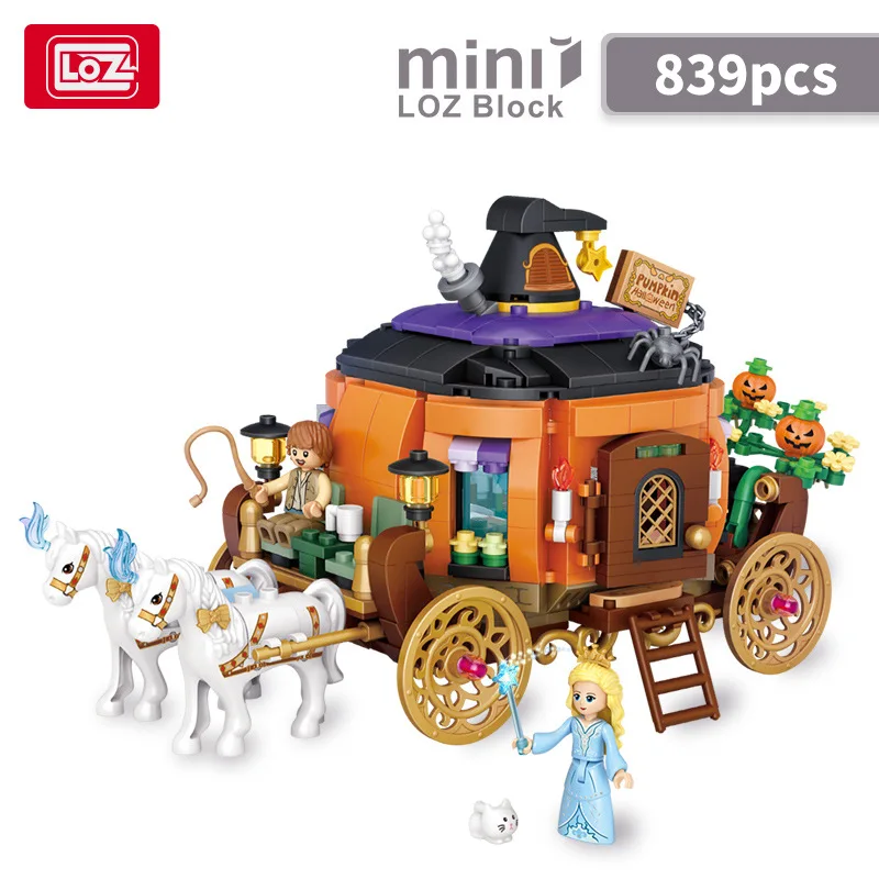 New 1249 LOZ Mini Blocks Kids Building Bricks Boys Toys Halloween Pumpkin Ghost House Puzzle Girls Holiday Christmas Gifts1233