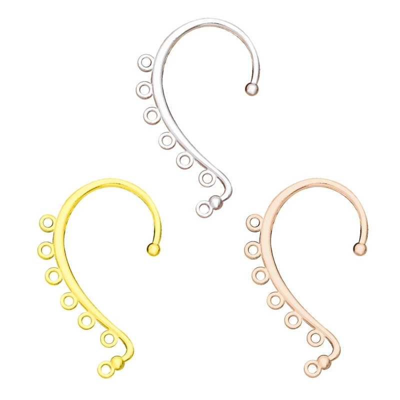 

Handmade Ear Cuff Wrap Long Chain Tassel Drop Earrings DIY Dangle Ear Crawler