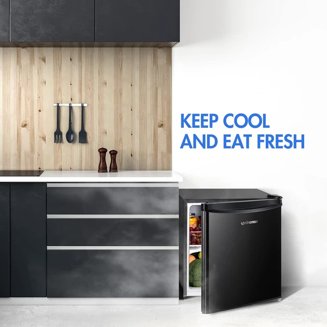 1.7 Cu ft Single Door Mini Fridge, Black - AliExpress