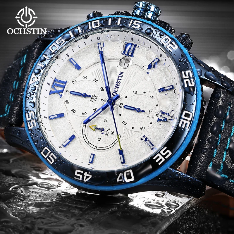 Ochstin original brand new pilot series casual simple multi-functional quartz movement luminous men's quartz watch