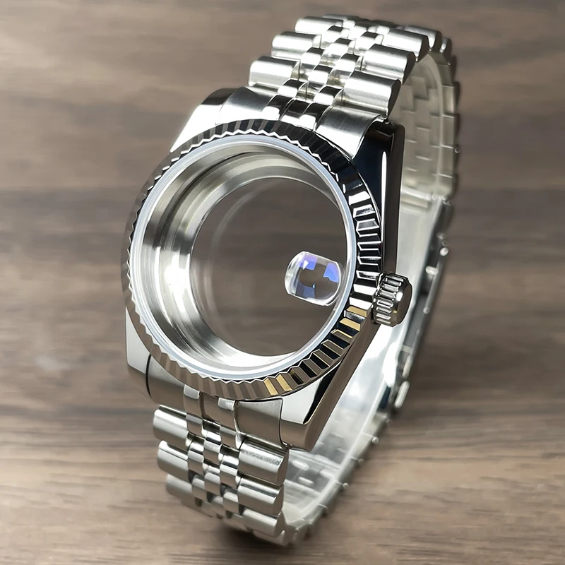 36mm/39mm NH35 NH36 DJ Case Stainless Steel Sapphire Glass SK DJ Mod Parts Case