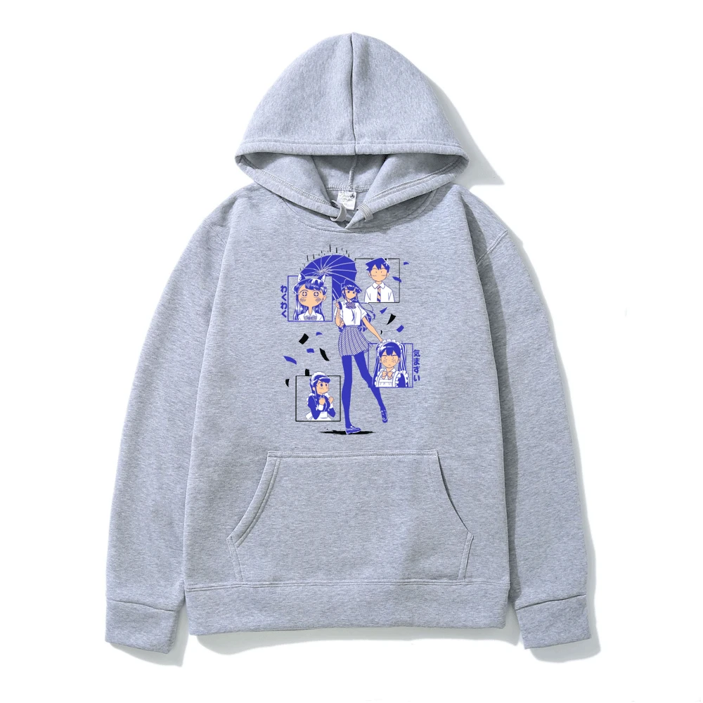Komi Can't Communicate Hoodie Men Women Harajuku Kawaii Streetwear Sweatshirt Komi Shouko Komi-san Wa,Comyushou Desu Pullover