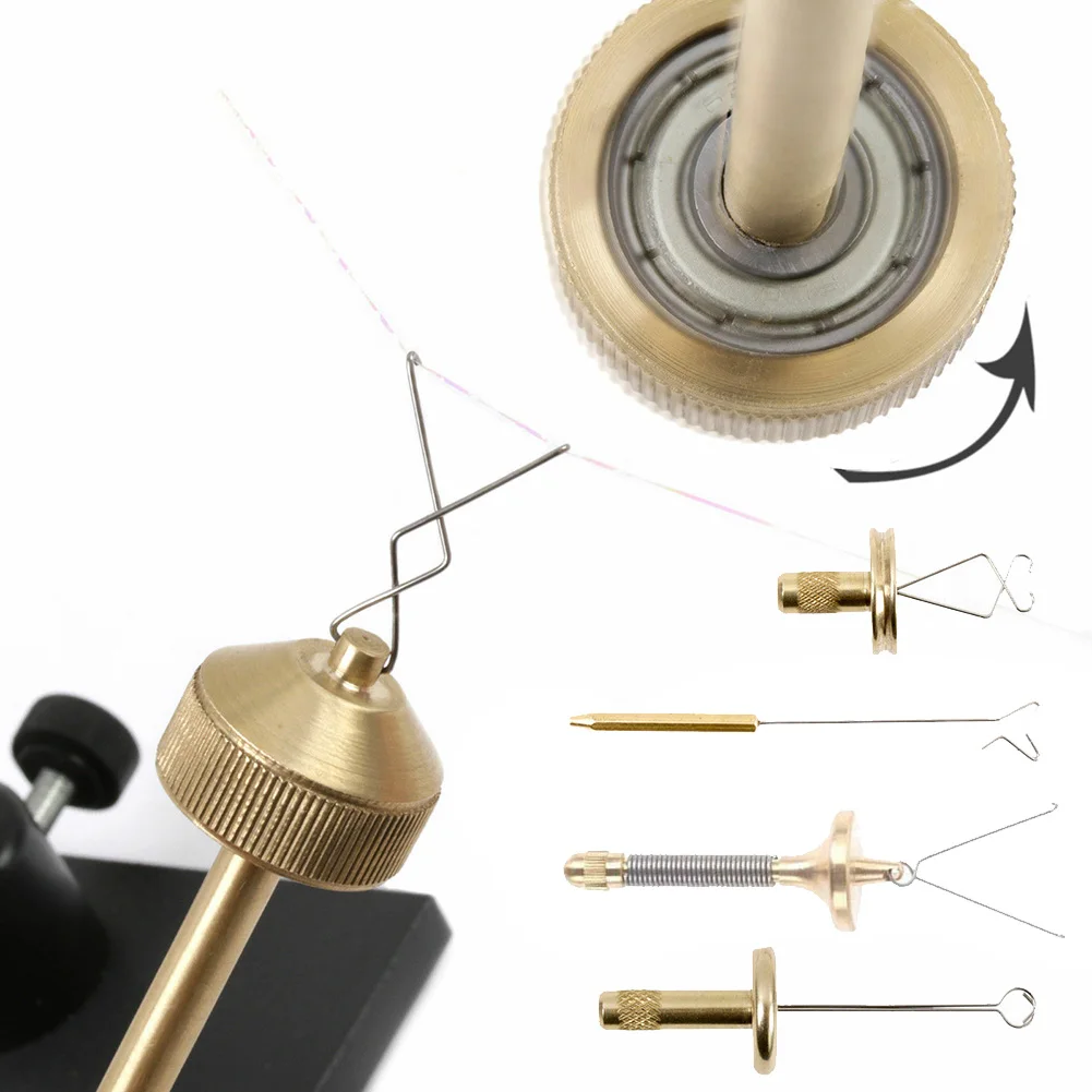 Fly Fishing Tying Tools Wire Wrap Outdoor Fishing Dubbing/Spinner Brass Jig Fly Tying Replacement Tools 1pcs