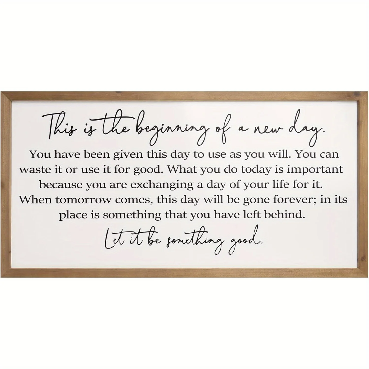 1pc 32in Inspirational Wall Art Large Wooden Motivational Positive Famous Quotes Wall Decor For Office Home School Classroom Bed