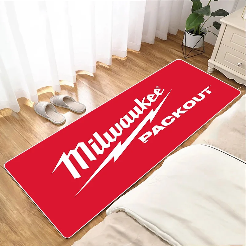 Red Milwaukee Children Room Mat Entrance Doormat Non Slip Carpet