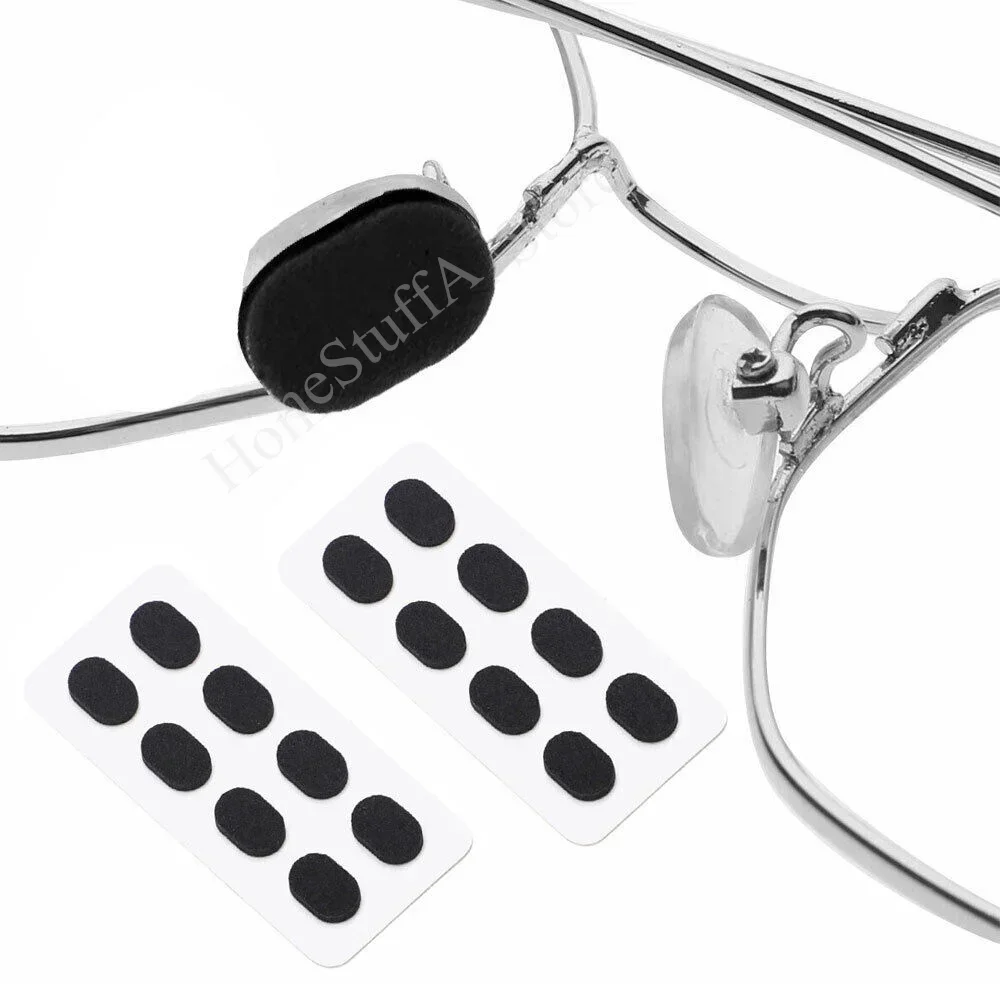 40pc Self Adaptive Soft EVA Foam Non slip Nose Bridge Pads For Glasses Decompression Eyeglass Pads Thin Nosepads Augmented