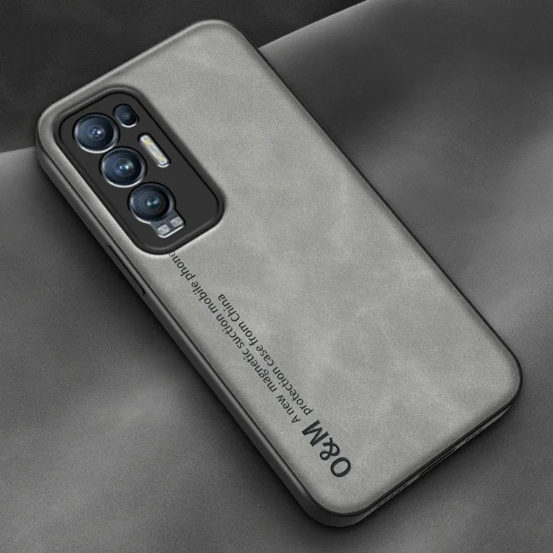 Oppo Reno Spigen Oppo Find X3 Pro Luxury Magnetic Leather Case For