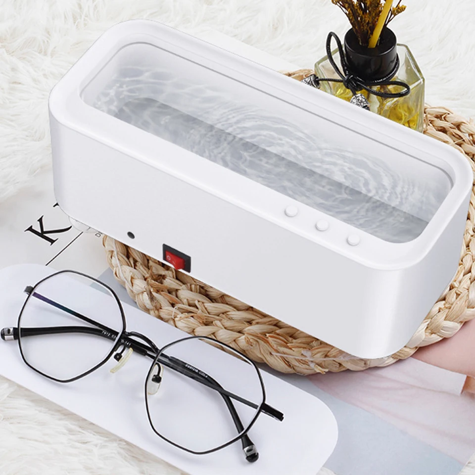 VEOVR-Nettoyeur à ultrasons, mini machine à laver portable, bain à ultrasons,  reviede livres soniques, lunettes, appareils ménagers, 500ml - AliExpress