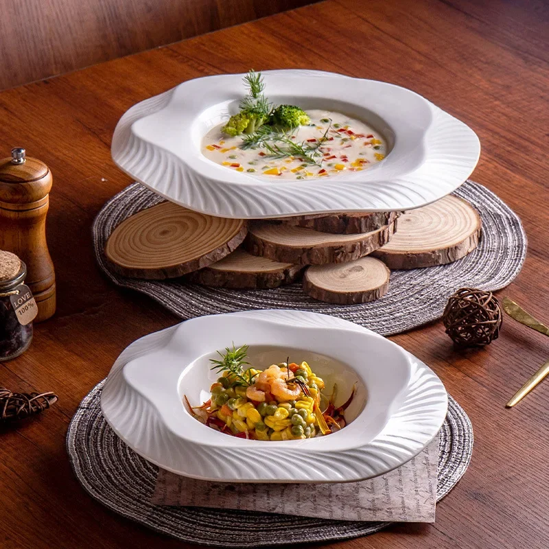 Tableware Modeling Perfect Plate Premium Dessert Concept Dish Ceramic Special-shaped Cold Dish