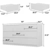 9 Drawer Dressers, Modern Large Dresser for Bedroom Organize, Wooden Long Dresser with 9 Handle Free Drawers 2