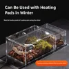 Durable Acrylic Reptile Habitat Clear Multiple Size Lizard Breeding Box Arboreal Anti-Escape Small Pet Cage for Chameleon 2