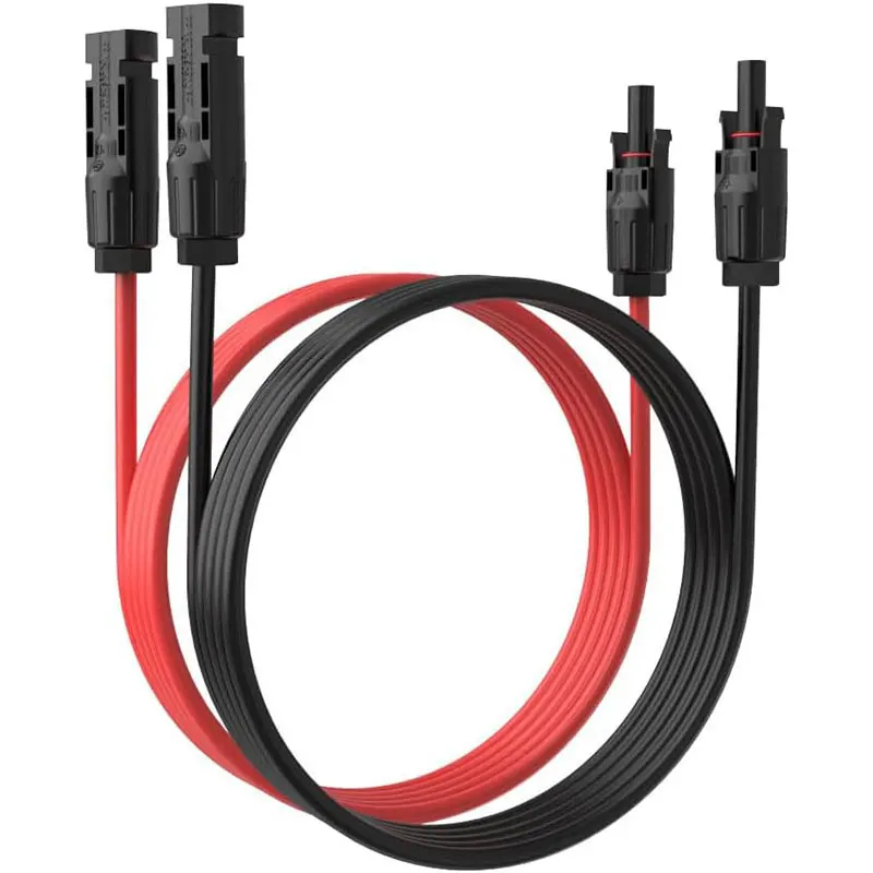 3m(10Ft) 12AWG Solar Panel Adapter Cable Extension Charging Cable for RV Roof Boat Solar Panel System Generator etc.
