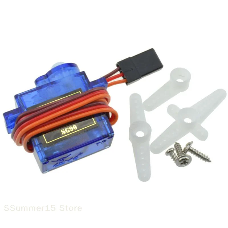 【R】1/3 Pezzi Braccio Robotico per Auto RC, Progetto Fai-da-Te, Micro Servomotore SG90 9G 180° ° /360 ° Servo Digitale 5V - immagine 3
