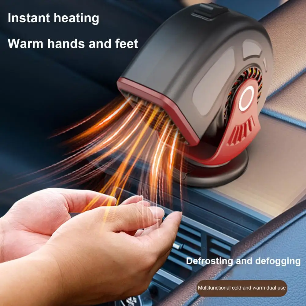 

Car Heater Defroster Defogger 2 in 1 Cooling and Heating Fan Plug-In Car Warm Air Heater for Car Truck Windscreen Demister