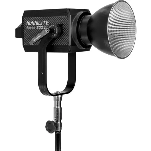 Nanlite TV 방송 스튜디오 필름용 마운트, 500 II 일광, 500B II 바이 컬러 LED 조명, 5/8 인치 및 1-1/8 인치 핀 및 보웬스