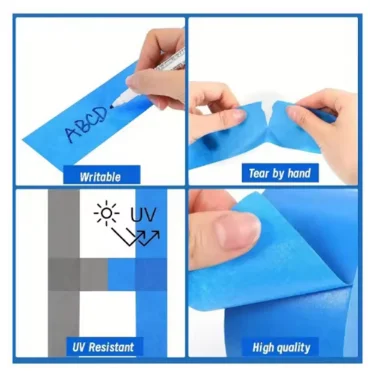 블루 페인터스 마스킹 테이프 20M 간편 세척 무잔류 접착 테이프 DIY 페인팅 홈데코 아트 공예 일반 마스킹 용