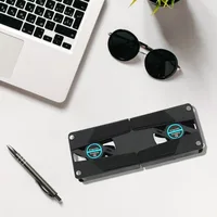 Refroidisseur d'ordinateur Portable de haute qualité, pliable, silencieux, alimenté par USB, avec Double ventilateurs, pour ordinateur Portable de 7 à 15 pouces 2