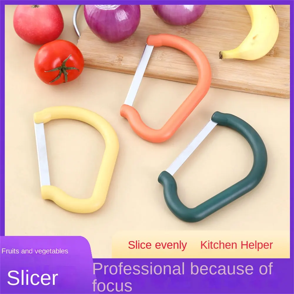 

Banana Slicer Ham Cucumber Fruit Vegetable Splitter Stainless Steel New Kitchen Gadget Multi-functional Durable Kitchen Tools