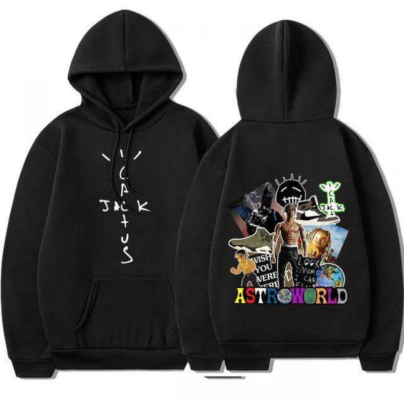 Fall/Winter Fashion for Men and Women Travis Scott Hip Hop Hoodie Cactus Jack High Quality Cotton Hoodie Casual Street Top