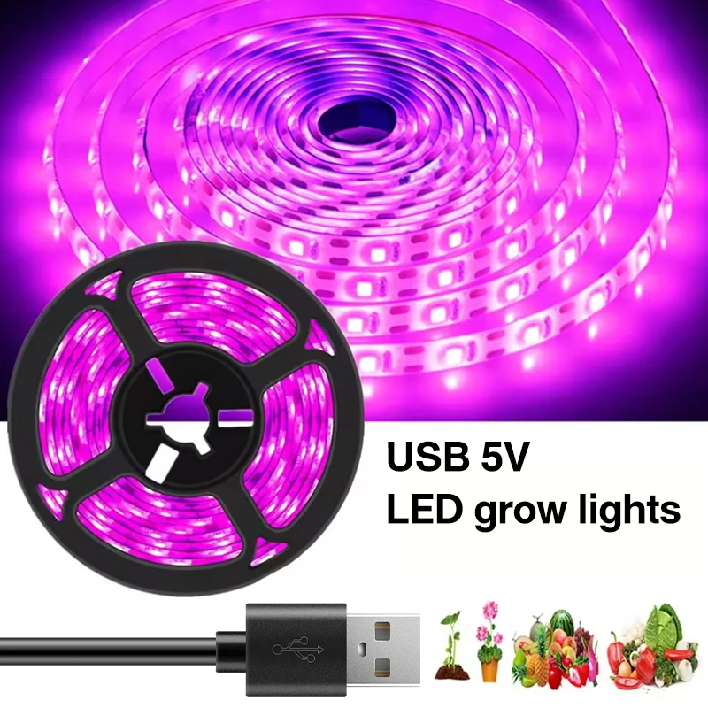 LED Grow Light USB Power Supply for Plants Flowers and Vegetables