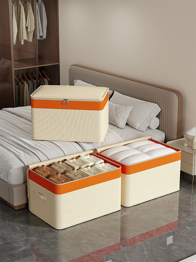 Portable large capacity quilt Organizer Clothes Organizer Perfect home mobile organizer closet dorm organizer bag 5