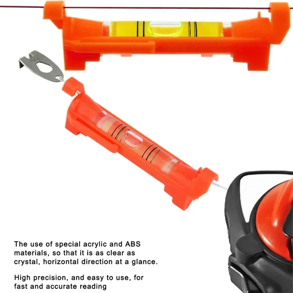 Line Hanging Bubble Level Gradienter 2/5pcs For Building Construction String Level Mini Horizontal Bubble Levels Tools